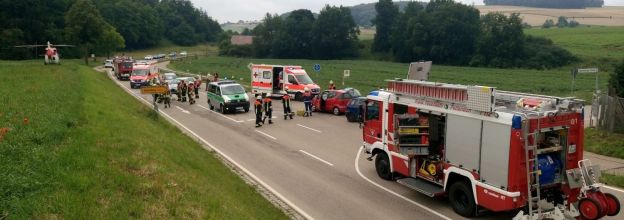Verkehrsunfall Abzweigung nach Adlersberg